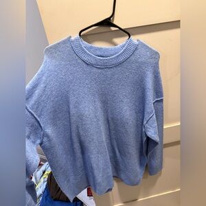 Aerie Light Blue Women's Crew Neck Sweater